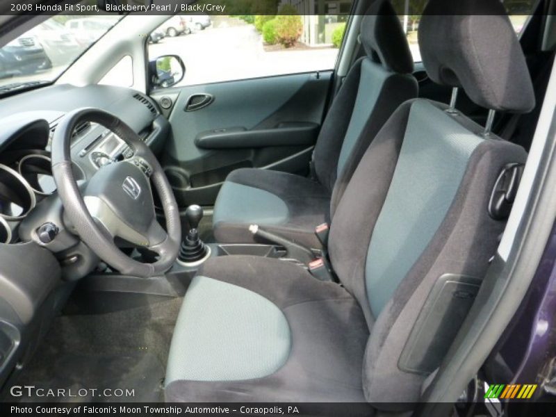 Blackberry Pearl / Black/Grey 2008 Honda Fit Sport