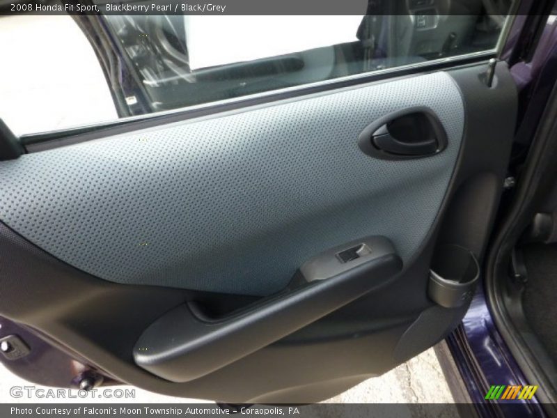 Blackberry Pearl / Black/Grey 2008 Honda Fit Sport