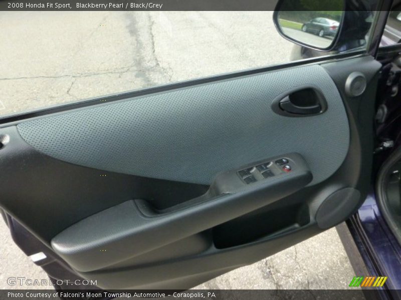 Blackberry Pearl / Black/Grey 2008 Honda Fit Sport