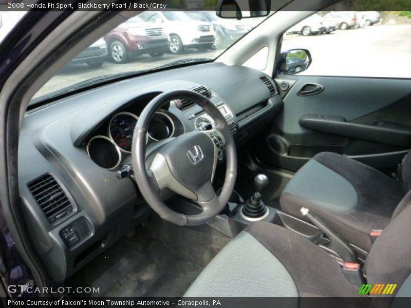 Blackberry Pearl / Black/Grey 2008 Honda Fit Sport