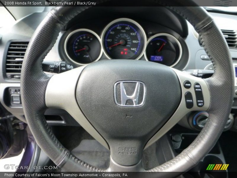 Blackberry Pearl / Black/Grey 2008 Honda Fit Sport
