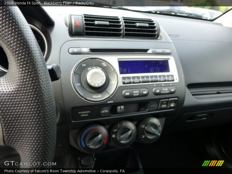 Blackberry Pearl / Black/Grey 2008 Honda Fit Sport