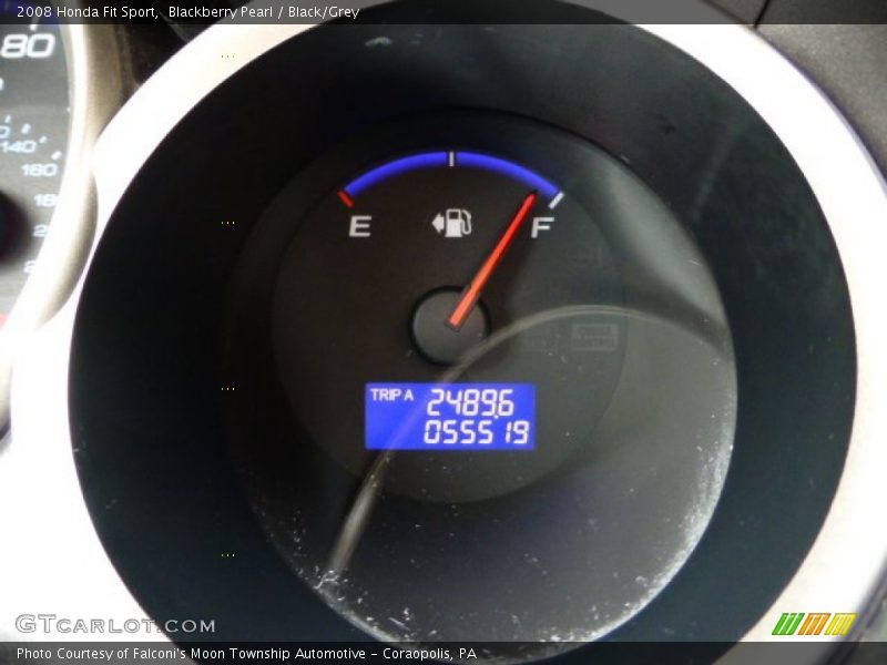 Blackberry Pearl / Black/Grey 2008 Honda Fit Sport