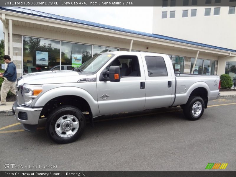 Ingot Silver Metallic / Steel 2011 Ford F350 Super Duty XLT Crew Cab 4x4