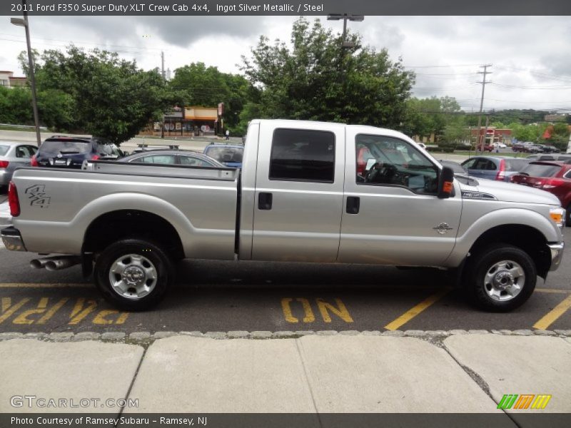 Ingot Silver Metallic / Steel 2011 Ford F350 Super Duty XLT Crew Cab 4x4