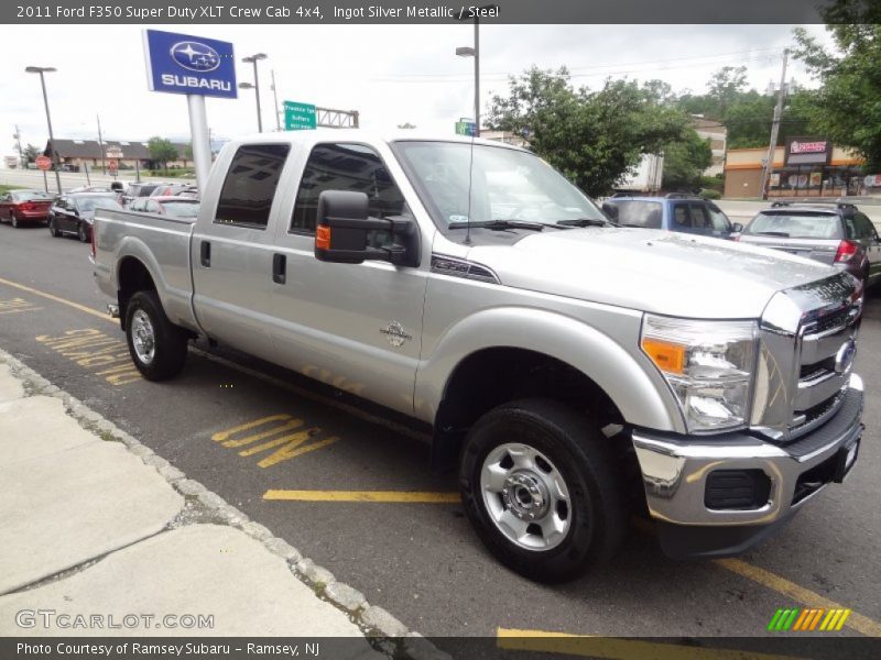 Ingot Silver Metallic / Steel 2011 Ford F350 Super Duty XLT Crew Cab 4x4