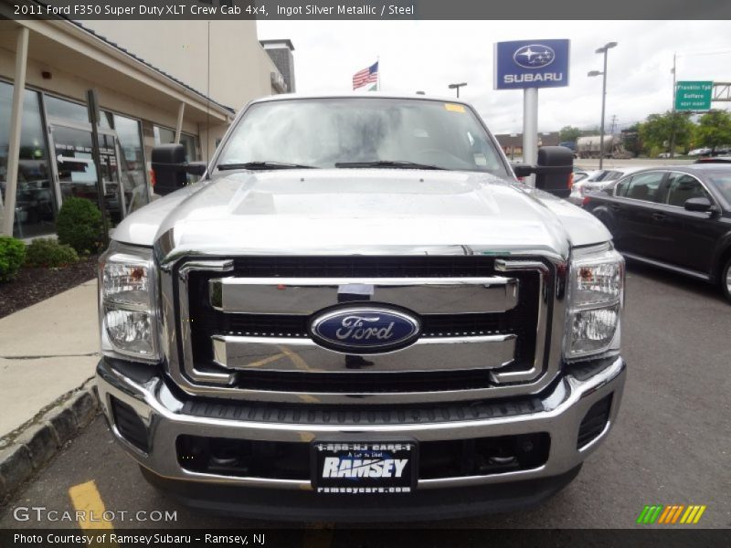 Ingot Silver Metallic / Steel 2011 Ford F350 Super Duty XLT Crew Cab 4x4