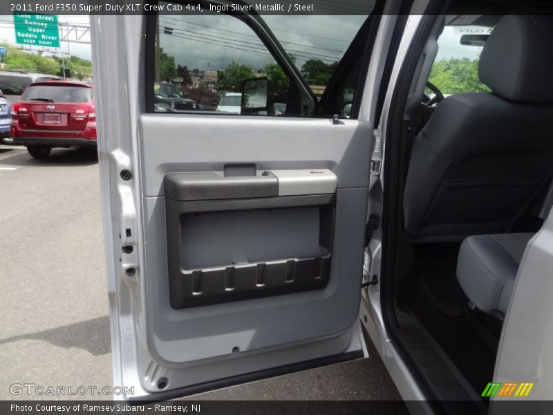 Ingot Silver Metallic / Steel 2011 Ford F350 Super Duty XLT Crew Cab 4x4