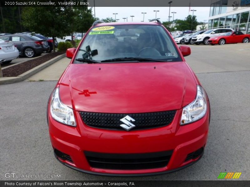 Vivid Red / Black 2010 Suzuki SX4 Crossover