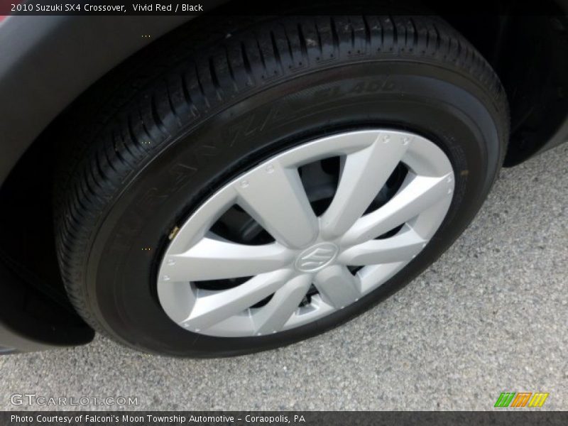 Vivid Red / Black 2010 Suzuki SX4 Crossover