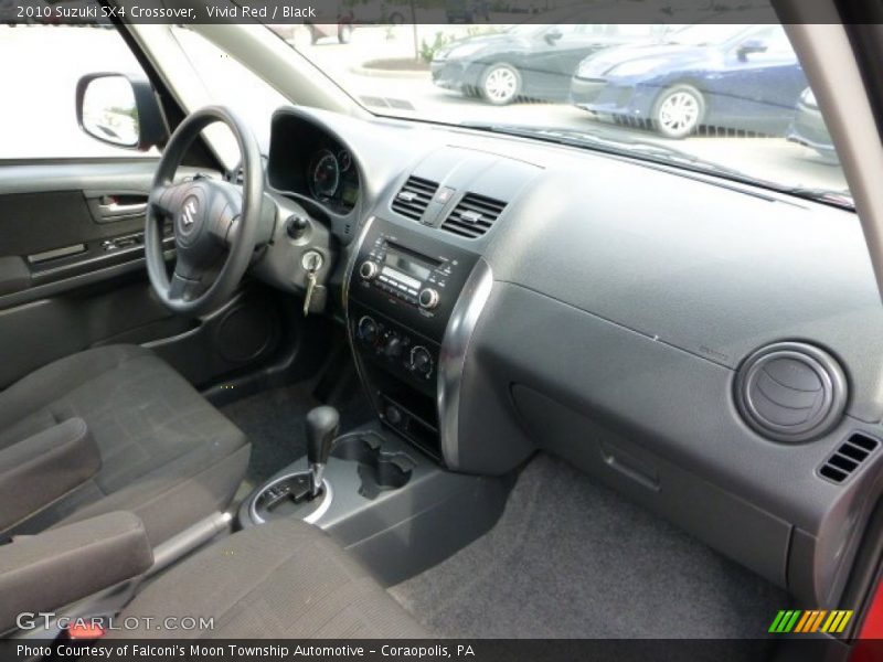 Vivid Red / Black 2010 Suzuki SX4 Crossover