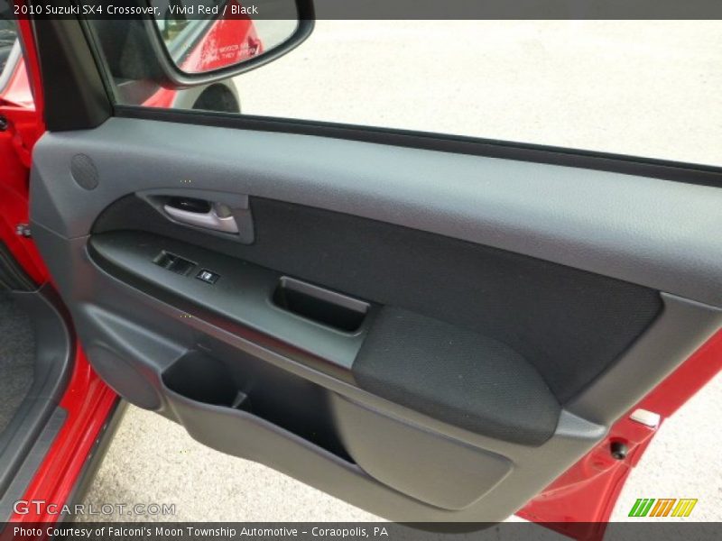 Vivid Red / Black 2010 Suzuki SX4 Crossover