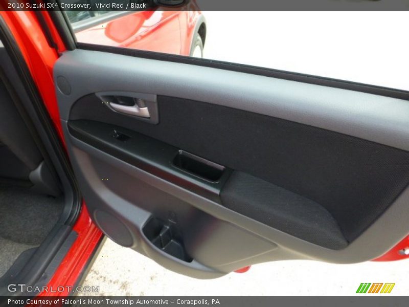 Vivid Red / Black 2010 Suzuki SX4 Crossover