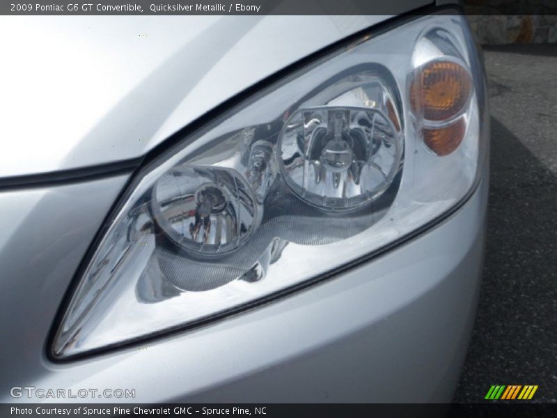Quicksilver Metallic / Ebony 2009 Pontiac G6 GT Convertible
