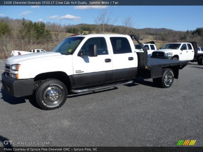 Summit White / Tan 2006 Chevrolet Silverado 3500 LT Crew Cab 4x4 Dually