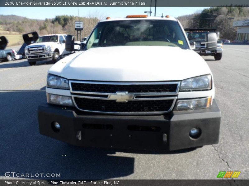 Summit White / Tan 2006 Chevrolet Silverado 3500 LT Crew Cab 4x4 Dually