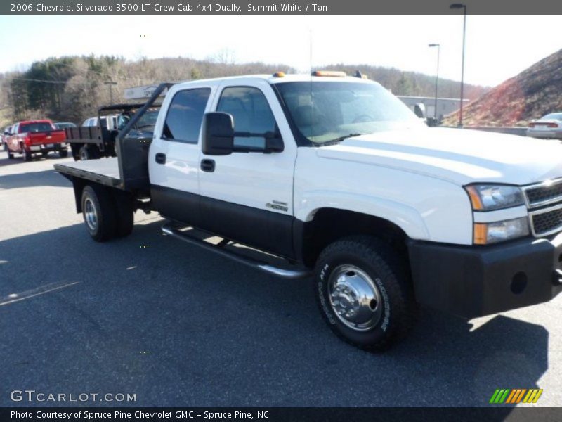 Summit White / Tan 2006 Chevrolet Silverado 3500 LT Crew Cab 4x4 Dually