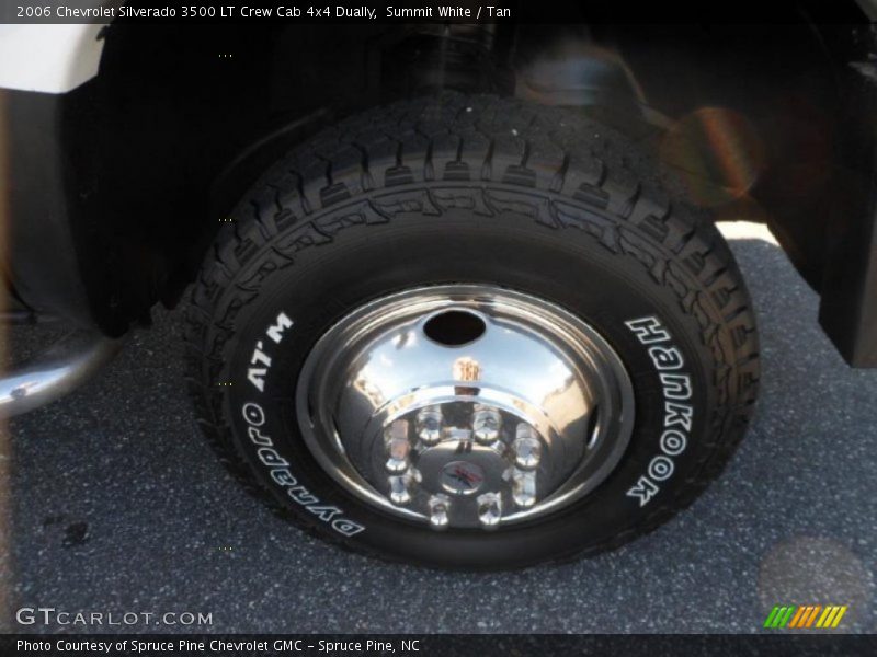 Summit White / Tan 2006 Chevrolet Silverado 3500 LT Crew Cab 4x4 Dually
