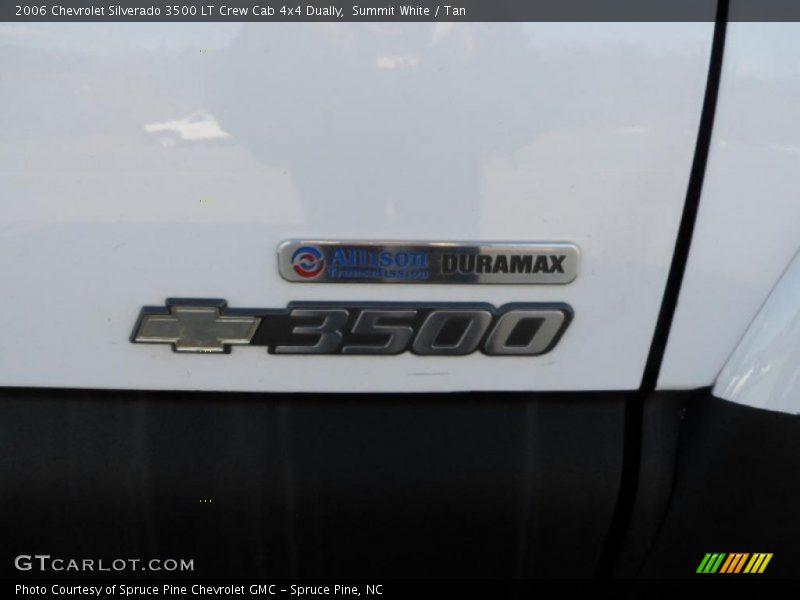 Summit White / Tan 2006 Chevrolet Silverado 3500 LT Crew Cab 4x4 Dually