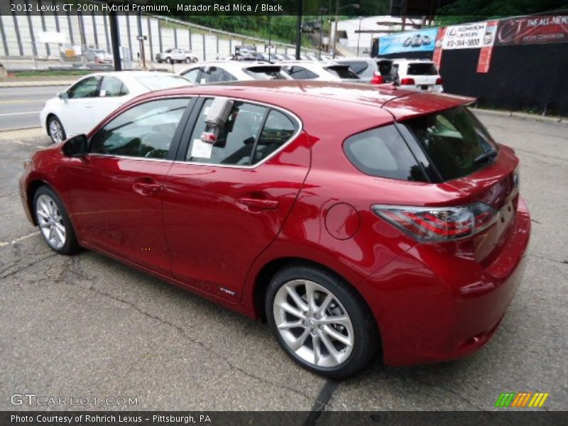  2012 CT 200h Hybrid Premium Matador Red Mica