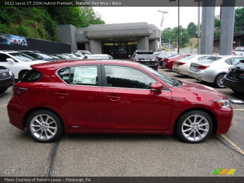  2012 CT 200h Hybrid Premium Matador Red Mica