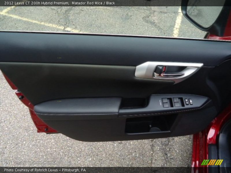 Matador Red Mica / Black 2012 Lexus CT 200h Hybrid Premium