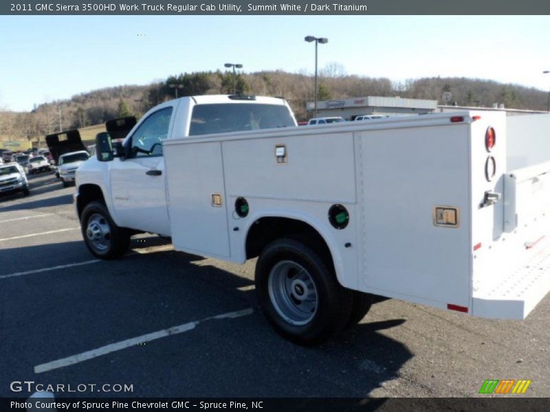Summit White / Dark Titanium 2011 GMC Sierra 3500HD Work Truck Regular Cab Utility