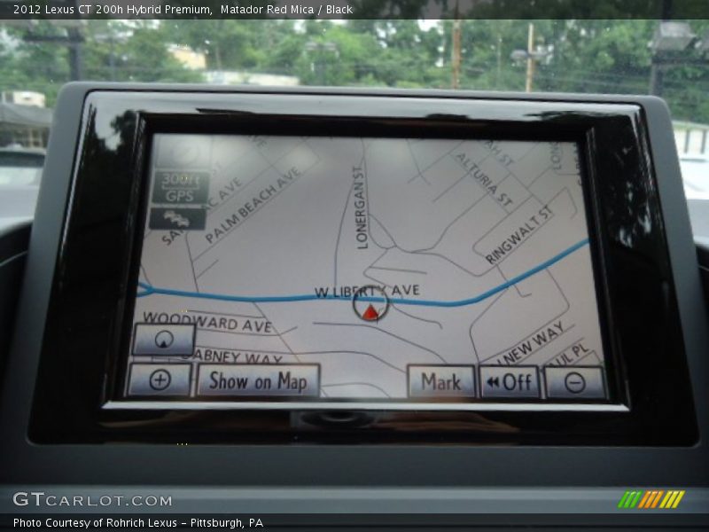 Navigation of 2012 CT 200h Hybrid Premium