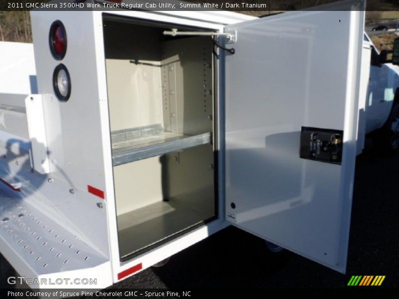 Summit White / Dark Titanium 2011 GMC Sierra 3500HD Work Truck Regular Cab Utility