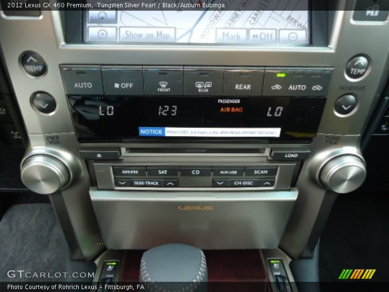 Tungsten Silver Pearl / Black/Auburn Bubinga 2012 Lexus GX 460 Premium