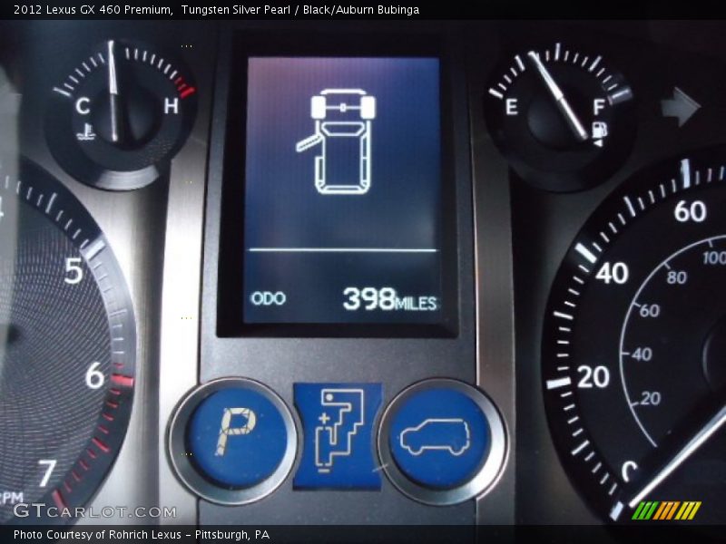 Tungsten Silver Pearl / Black/Auburn Bubinga 2012 Lexus GX 460 Premium