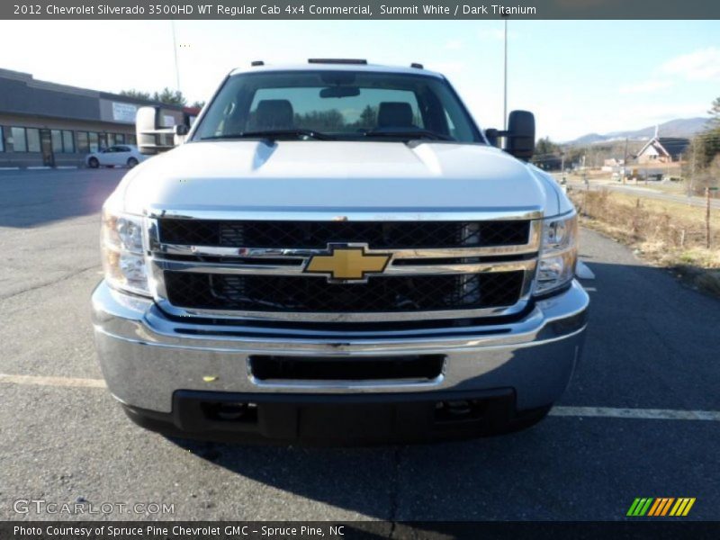 Summit White / Dark Titanium 2012 Chevrolet Silverado 3500HD WT Regular Cab 4x4 Commercial
