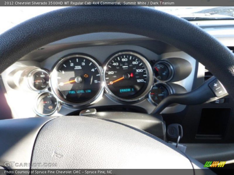 Summit White / Dark Titanium 2012 Chevrolet Silverado 3500HD WT Regular Cab 4x4 Commercial