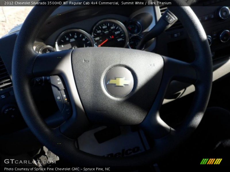 Summit White / Dark Titanium 2012 Chevrolet Silverado 3500HD WT Regular Cab 4x4 Commercial