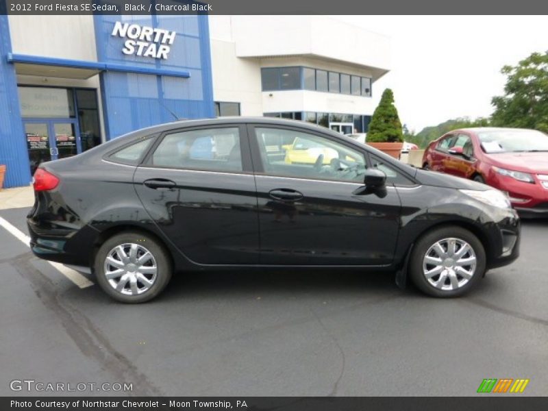 Black / Charcoal Black 2012 Ford Fiesta SE Sedan