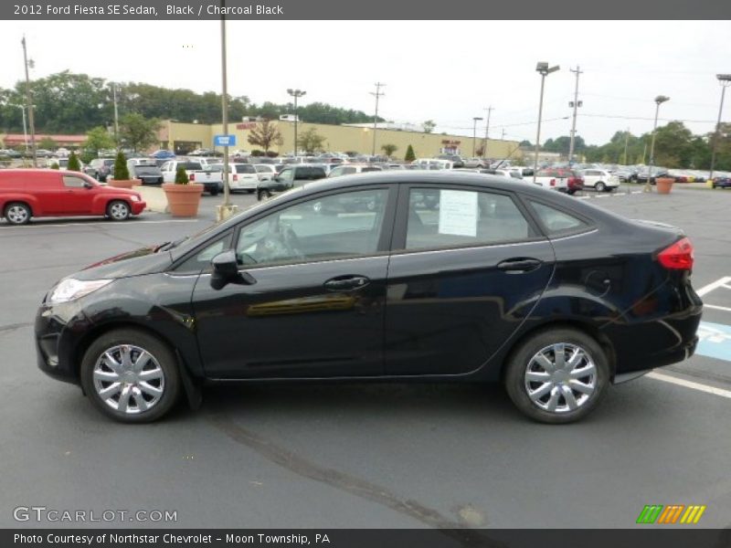 Black / Charcoal Black 2012 Ford Fiesta SE Sedan
