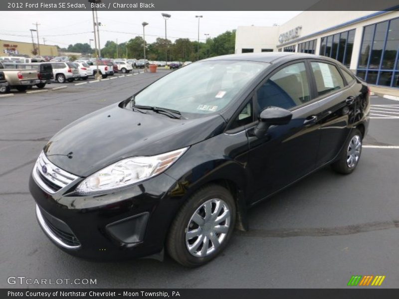 Black / Charcoal Black 2012 Ford Fiesta SE Sedan