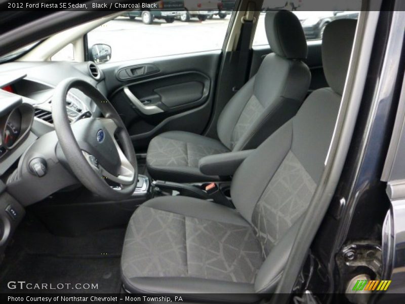 Black / Charcoal Black 2012 Ford Fiesta SE Sedan