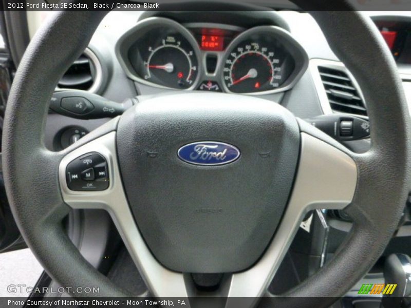 Black / Charcoal Black 2012 Ford Fiesta SE Sedan