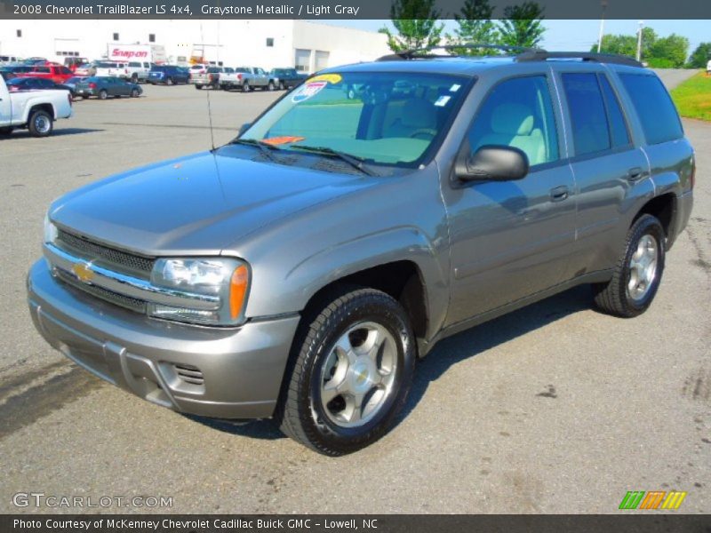 Graystone Metallic / Light Gray 2008 Chevrolet TrailBlazer LS 4x4