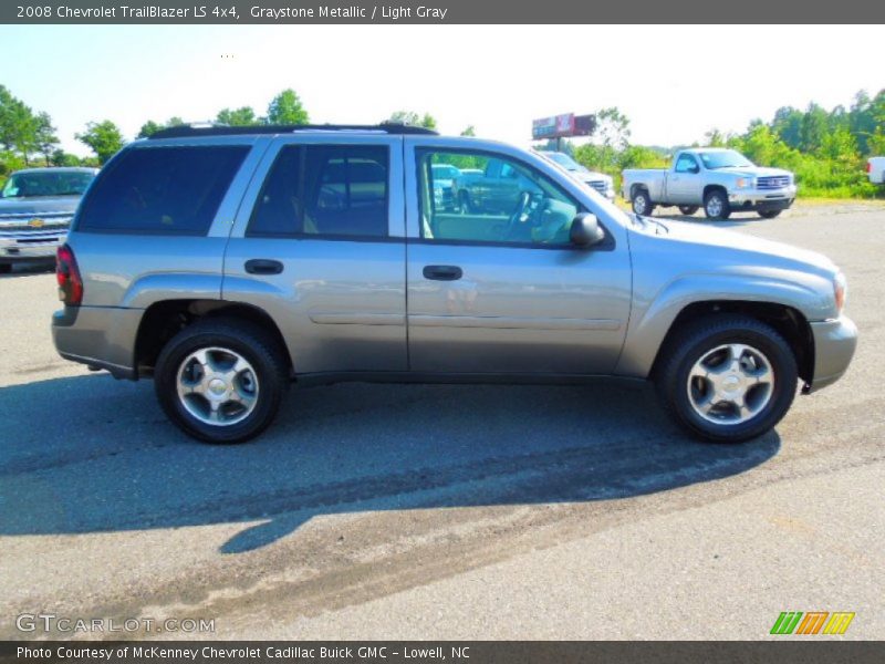 Graystone Metallic / Light Gray 2008 Chevrolet TrailBlazer LS 4x4