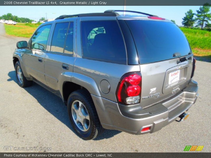 Graystone Metallic / Light Gray 2008 Chevrolet TrailBlazer LS 4x4