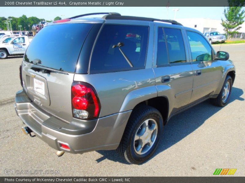 Graystone Metallic / Light Gray 2008 Chevrolet TrailBlazer LS 4x4