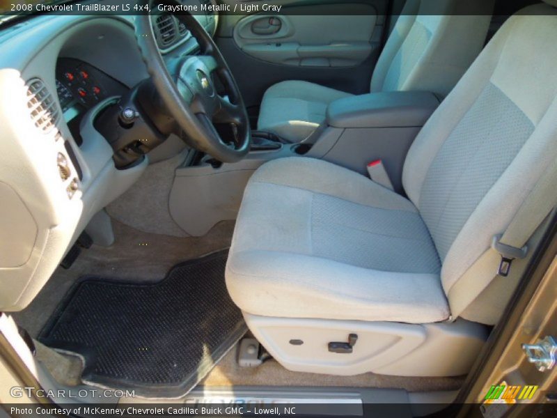 Graystone Metallic / Light Gray 2008 Chevrolet TrailBlazer LS 4x4