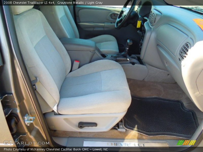 Graystone Metallic / Light Gray 2008 Chevrolet TrailBlazer LS 4x4
