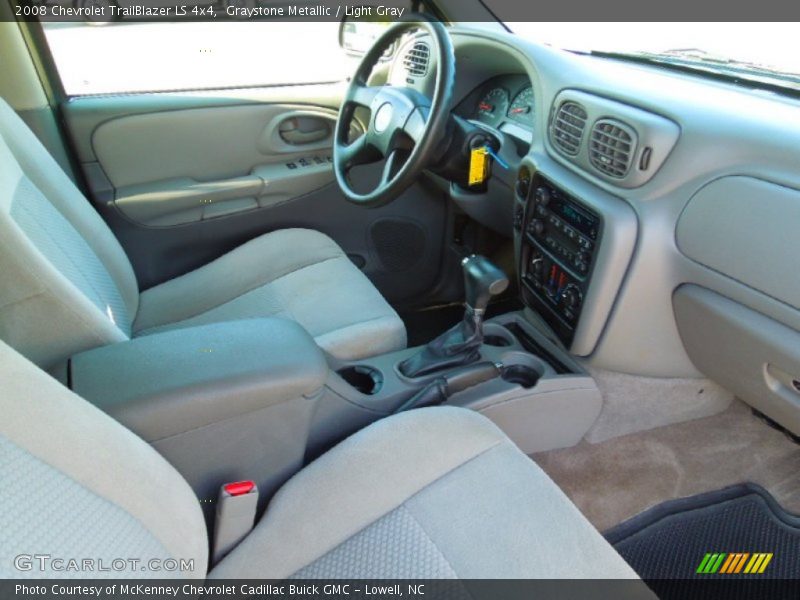 Graystone Metallic / Light Gray 2008 Chevrolet TrailBlazer LS 4x4