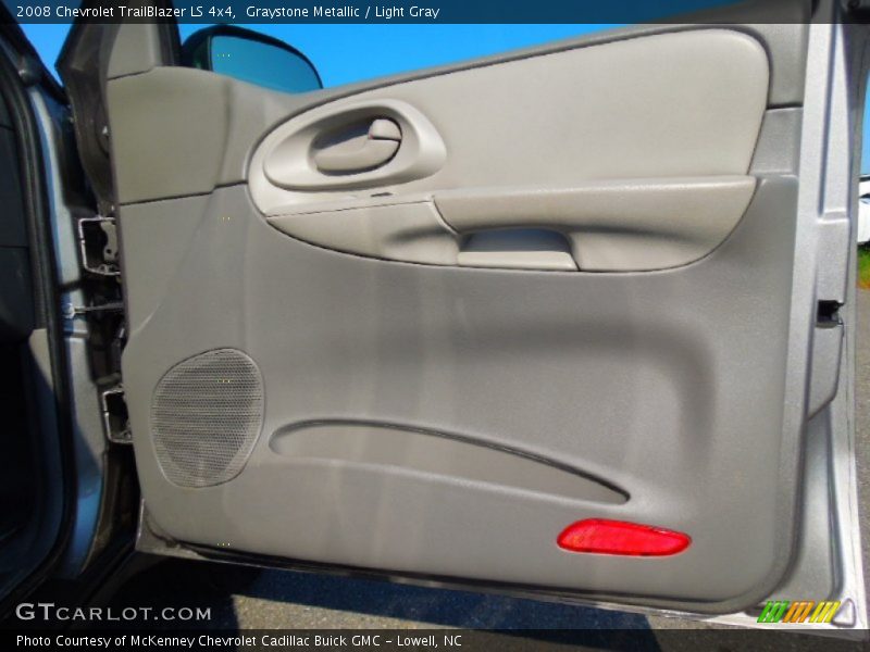 Graystone Metallic / Light Gray 2008 Chevrolet TrailBlazer LS 4x4