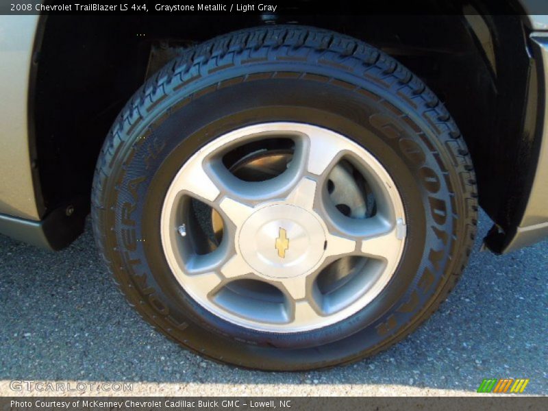 Graystone Metallic / Light Gray 2008 Chevrolet TrailBlazer LS 4x4