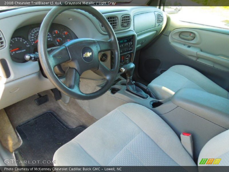 Graystone Metallic / Light Gray 2008 Chevrolet TrailBlazer LS 4x4