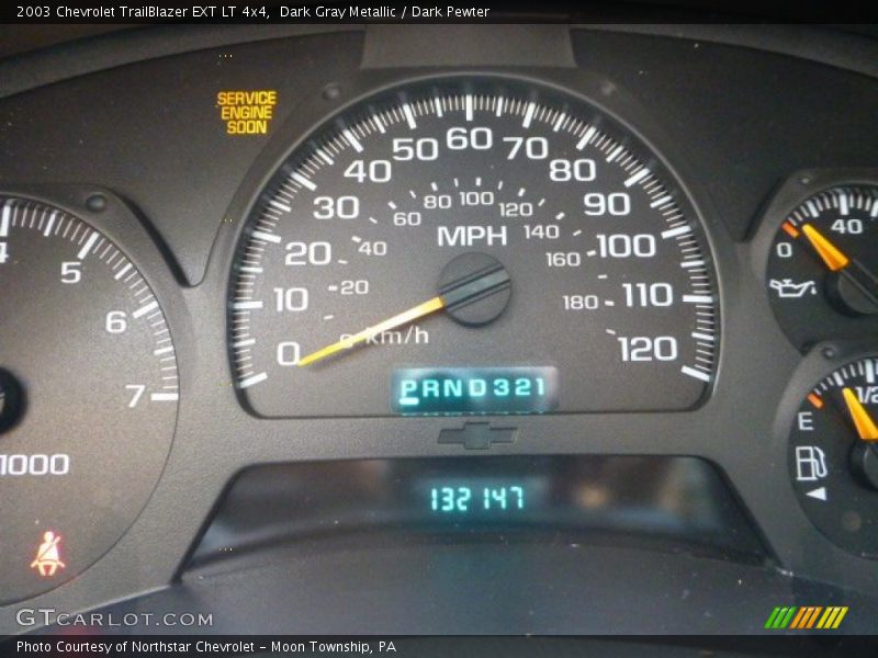 Dark Gray Metallic / Dark Pewter 2003 Chevrolet TrailBlazer EXT LT 4x4